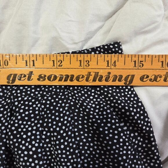 EUC CHAUS PETITES WIDE LEG DOTTED PLEATED SOFT PANTS SIZE 14 - Picture 14 of 16